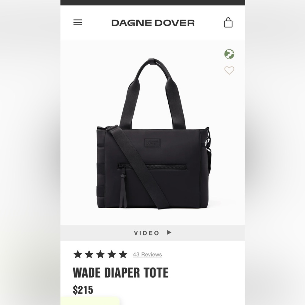 Dagne Dover diaper bag